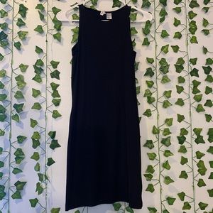 Black long dress.